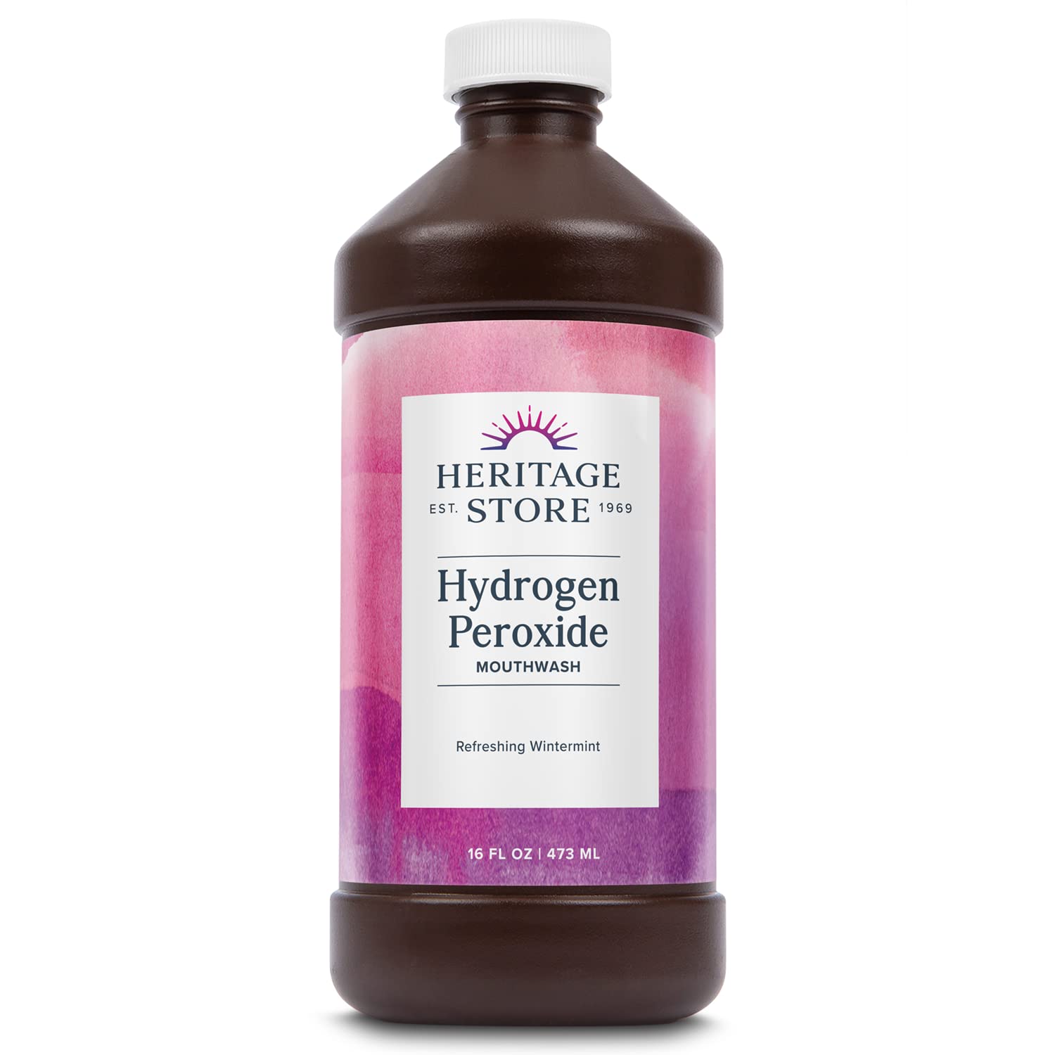 Enjuague Bucal Heritage Store Peróxido De Hidrógeno Original 473 Ml - Venta Internacional.