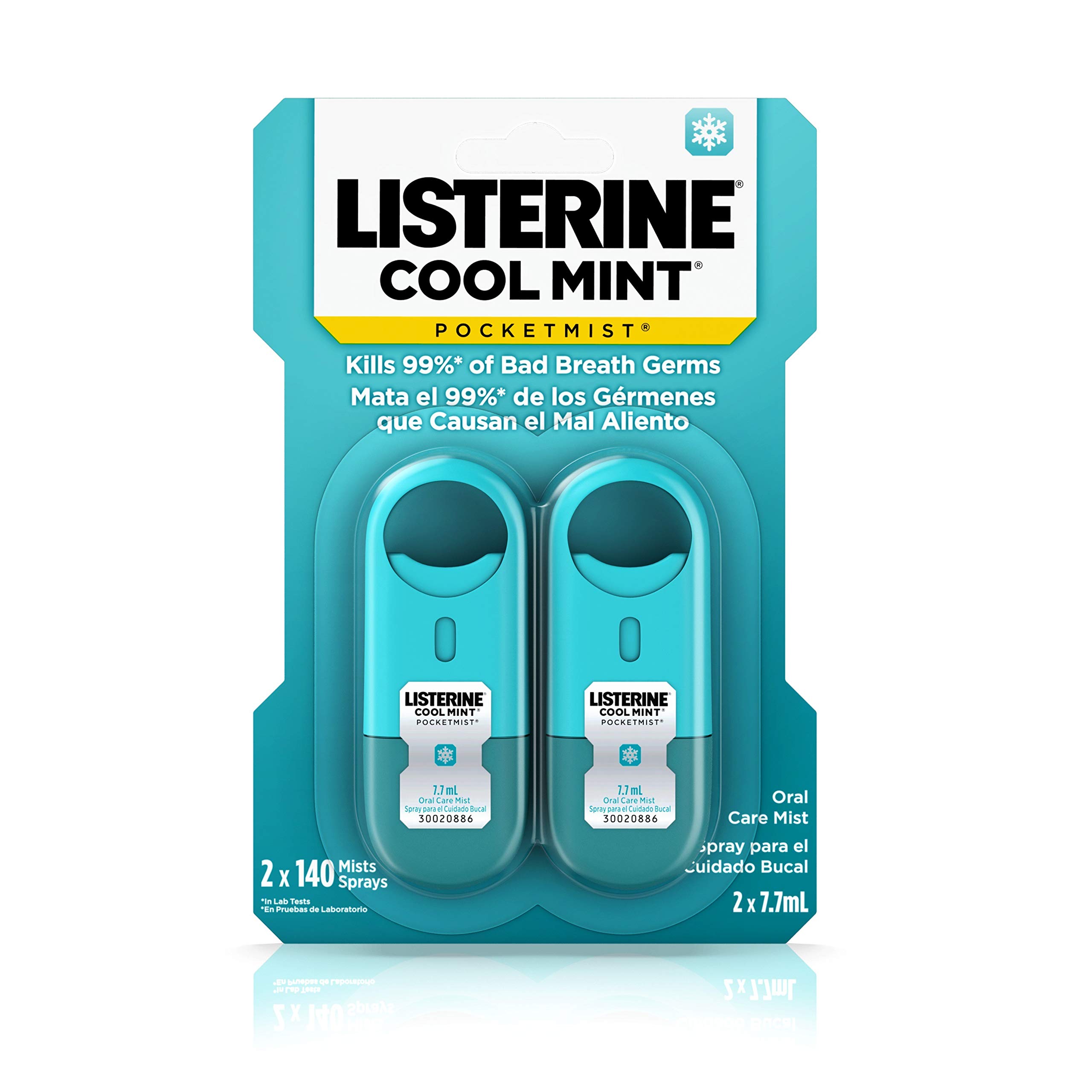 Foto 2 pulgar | Bruma Para El Cuidado Bucal Listerine Pocketmist Cool Mint De 7,7 Ml (paquete De 2) - Venta Internacional.