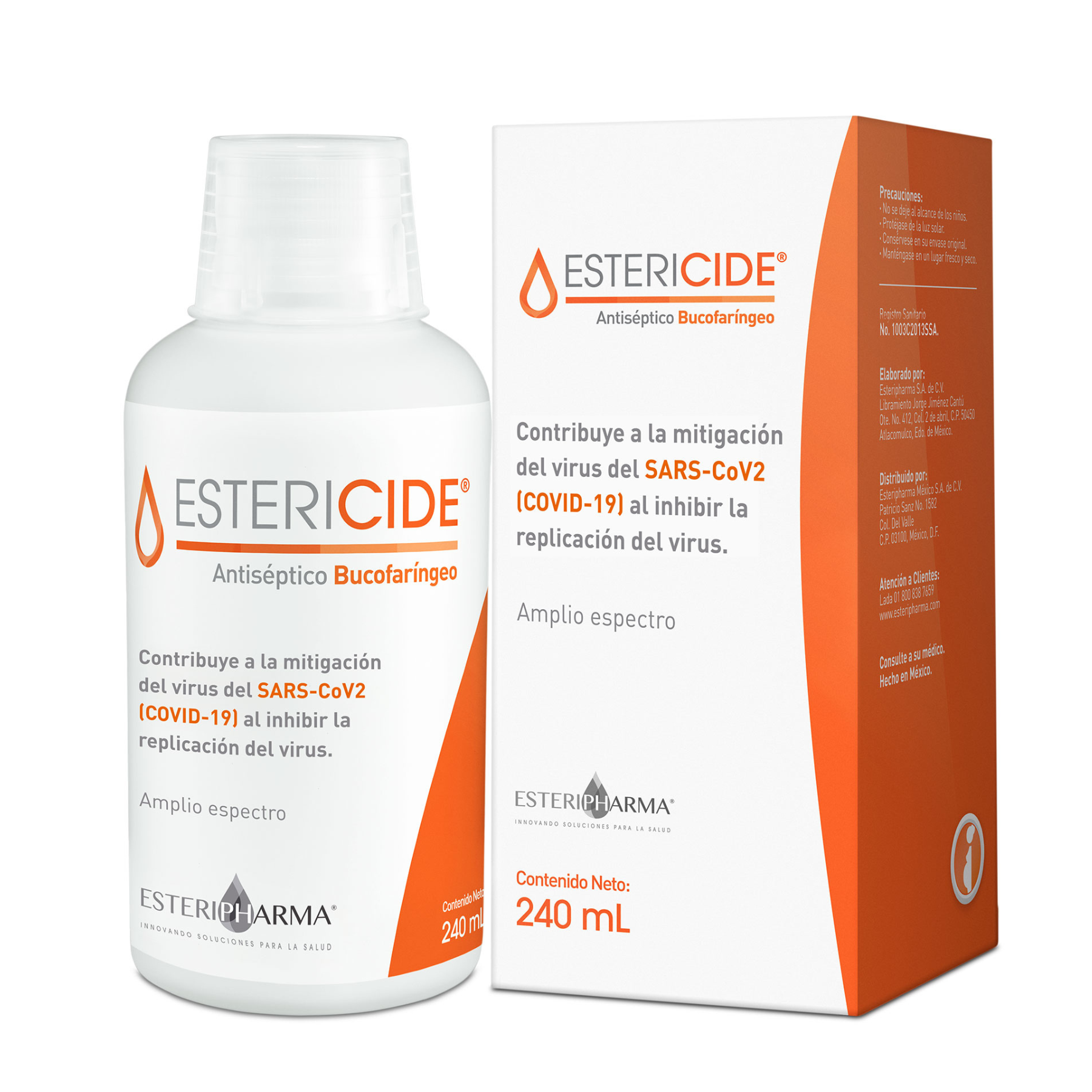 Foto 1 | Estericide Bucofaríngeo Adulto Solución Frasco De 240ml