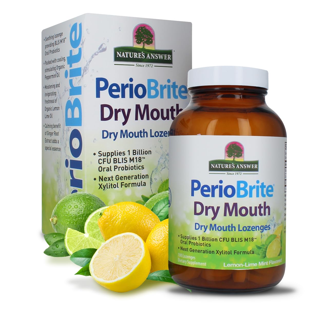 Foto 1 | Pastillas Para Chupar Nature's Answer Periobrite Para La Boca Seca, 100% Sin Alcohol - Venta Internacional.