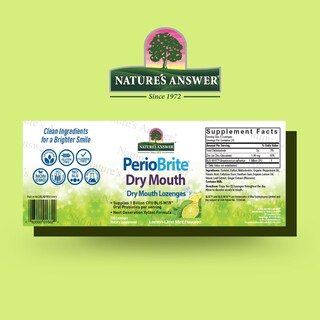 Foto 2 | Pastillas Para Chupar Nature's Answer Periobrite Para La Boca Seca, 100% Sin Alcohol - Venta Internacional.