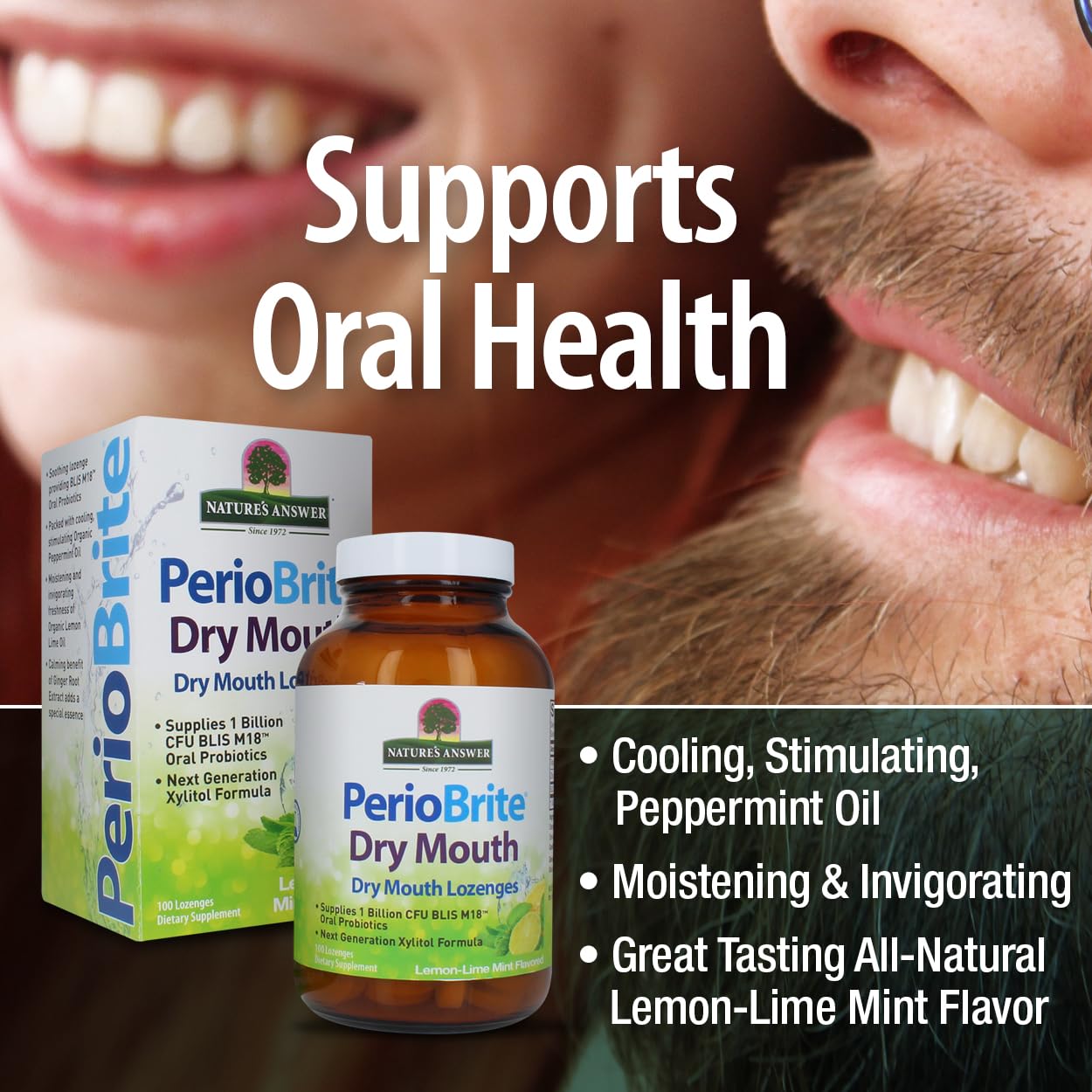 Foto 4 | Pastillas Para Chupar Nature's Answer Periobrite Para La Boca Seca, 100% Sin Alcohol - Venta Internacional.