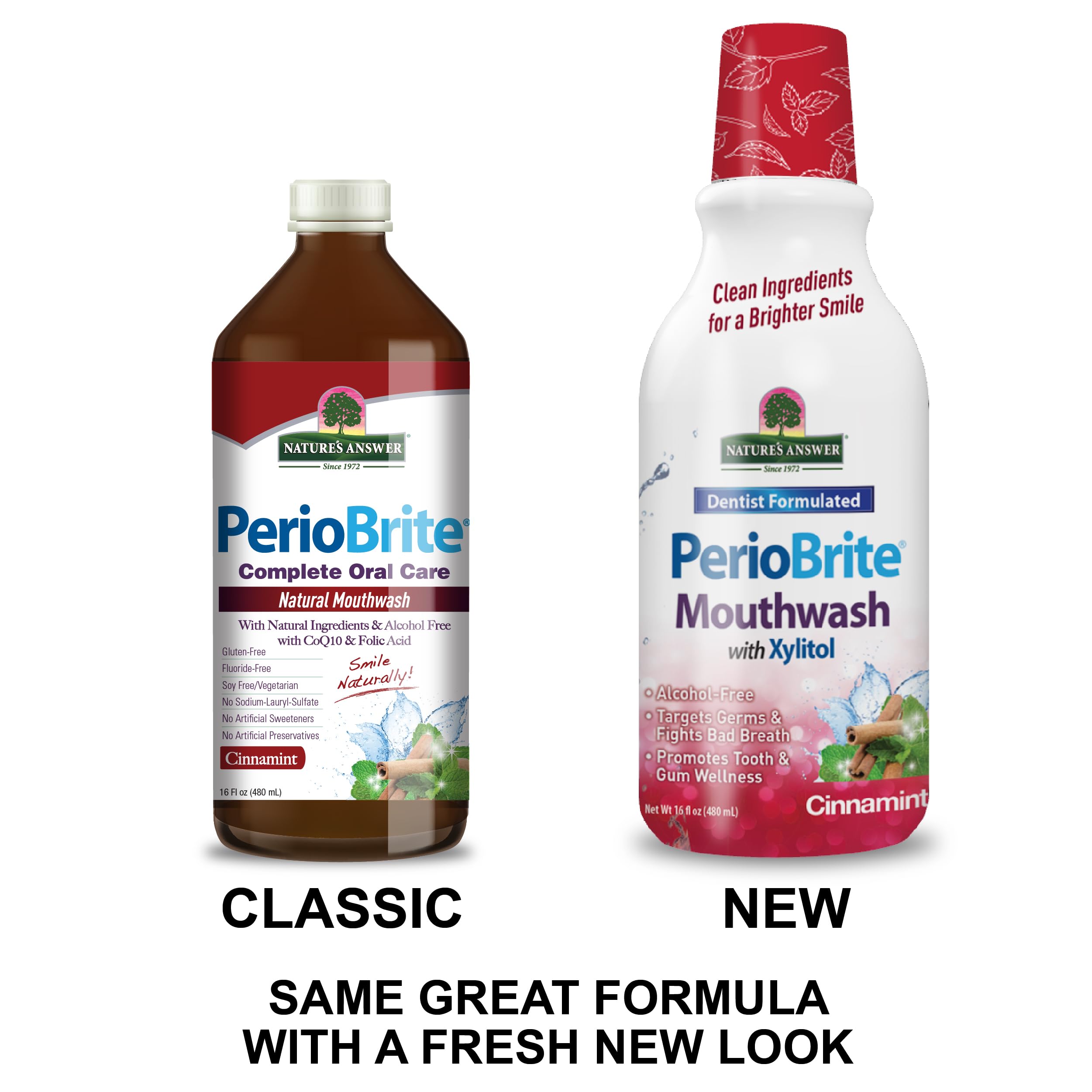 Foto 5 pulgar | Enjuague Bucal Nature's Answer Periobrite Cinamint 473 Ml - Venta Internacional.
