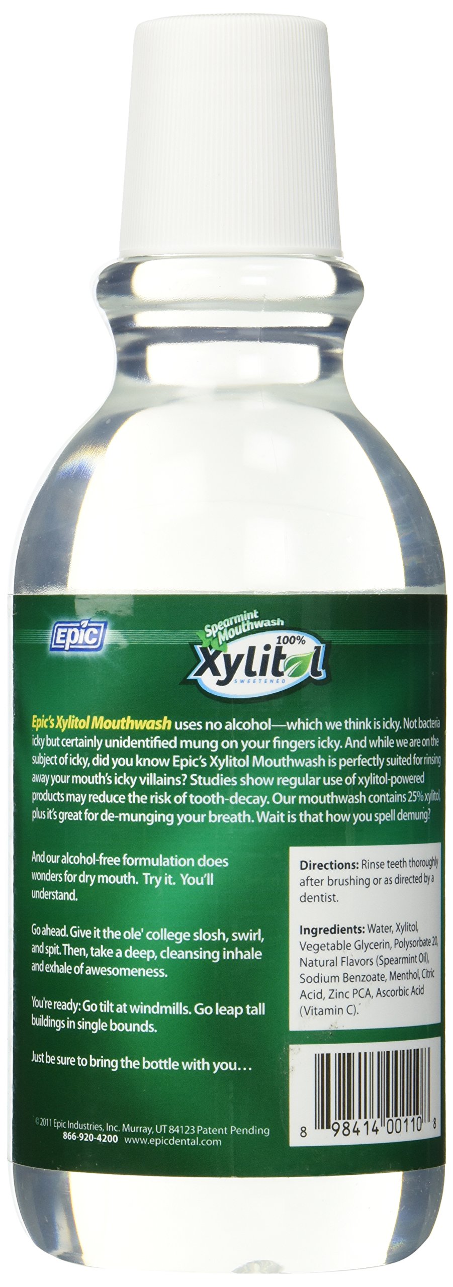 Foto 3 pulgar | Enjuague Bucal Epic Xyitol Sabor Menta Verde 480 Ml - Venta Internacional
