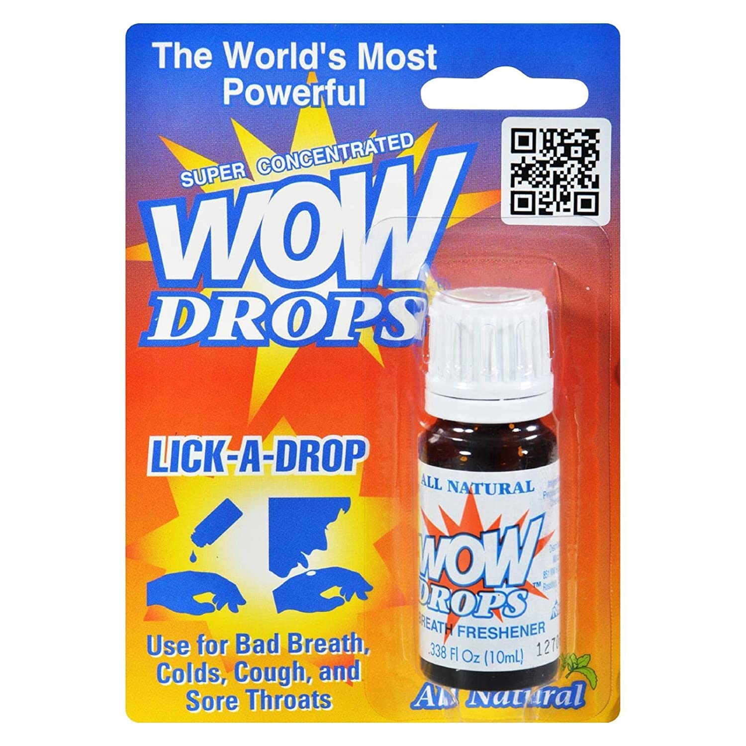 Foto 2 pulgar | Ambientador de Aliento Wow Lick a Drops Menta 10 ml - Venta Internacional