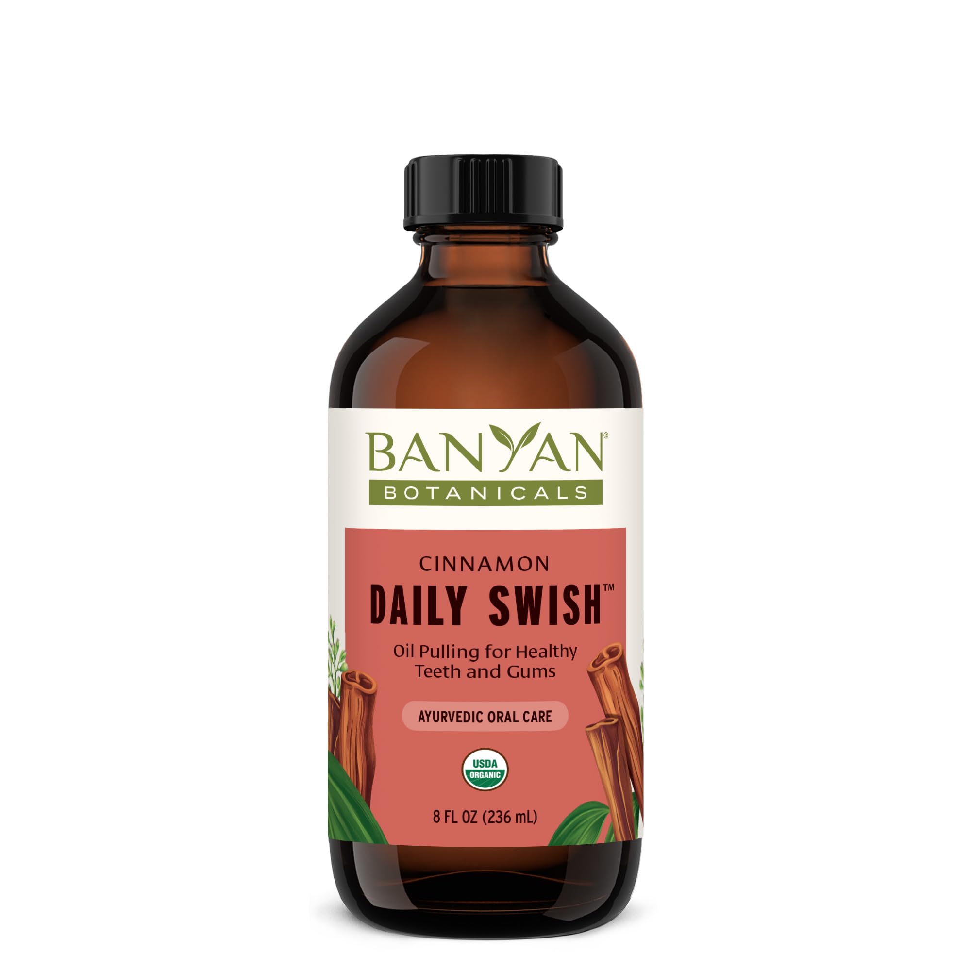Foto 1 | Enjuague Bucal Banyan Botanicals Cinnamon Daily Swish, 240 Ml, Orgánico - Venta Internacional.