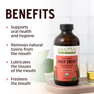 Foto 2 | Enjuague Bucal Banyan Botanicals Cinnamon Daily Swish, 240 Ml, Orgánico - Venta Internacional.