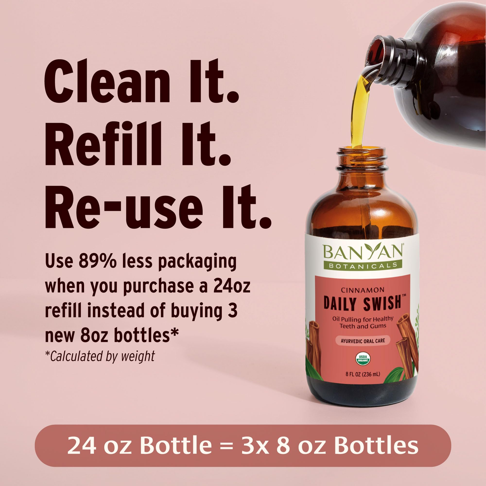 Foto 5 pulgar | Enjuague Bucal Banyan Botanicals Cinnamon Daily Swish, 240 Ml, Orgánico - Venta Internacional.