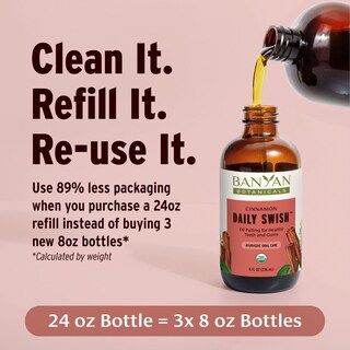 Foto 4 | Enjuague Bucal Banyan Botanicals Cinnamon Daily Swish, 240 Ml, Orgánico - Venta Internacional.