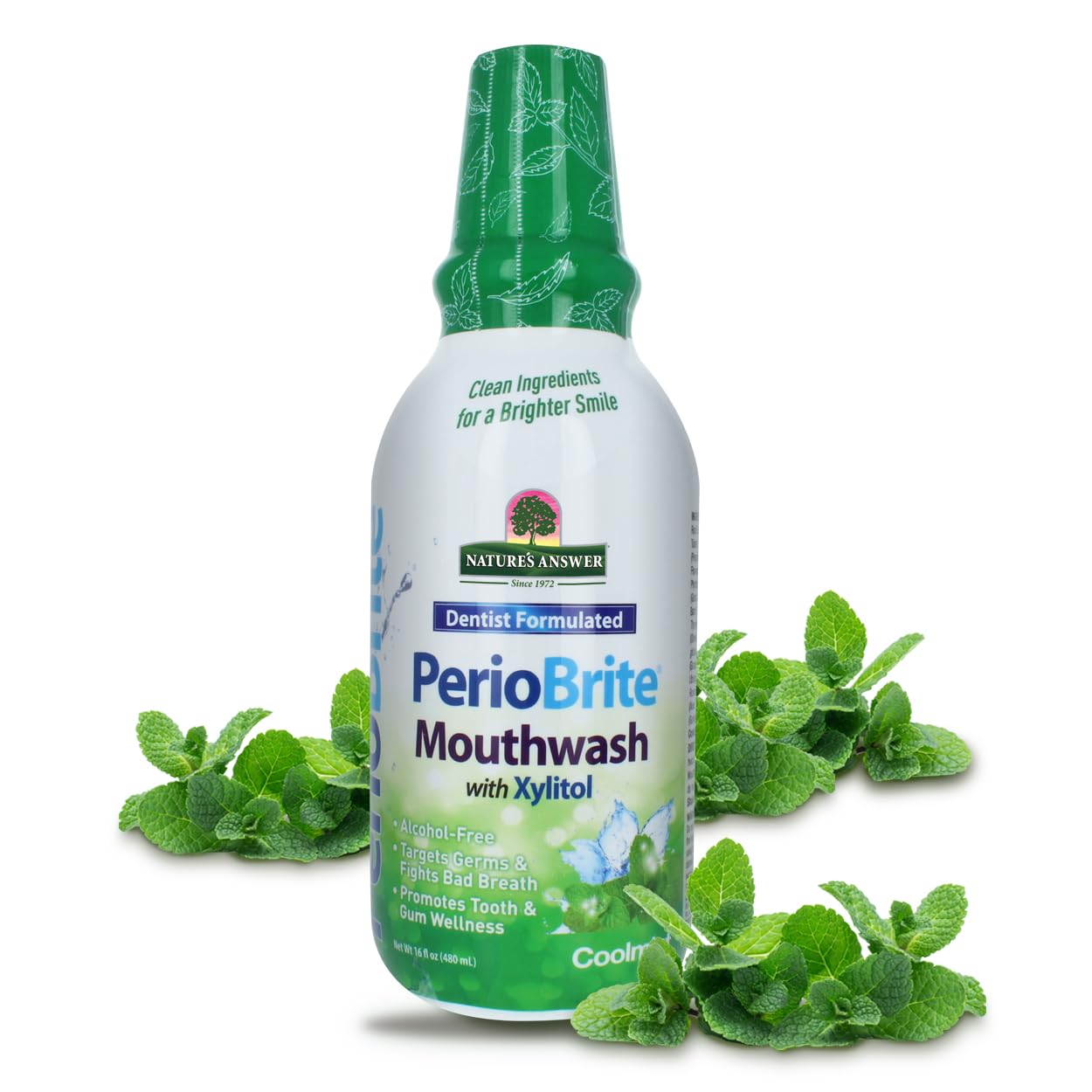 Foto 1 | Enjuague Bucal Nature's Answer Periobrite Cool Mint 480 Ml (paquete De 2) - Venta Internacional.