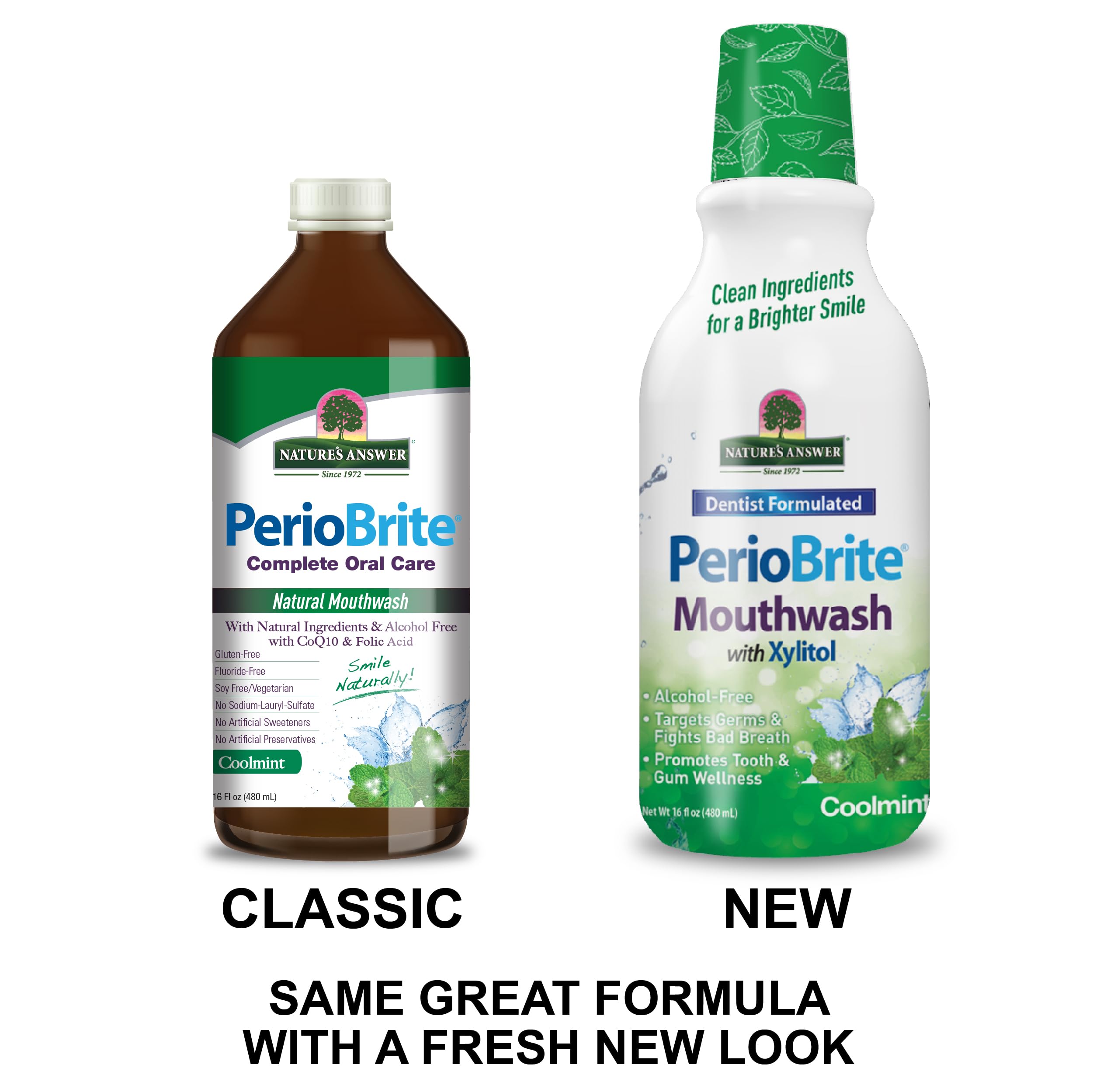 Foto 6 | Enjuague Bucal Nature's Answer Periobrite Cool Mint 480 Ml (paquete De 2) - Venta Internacional.