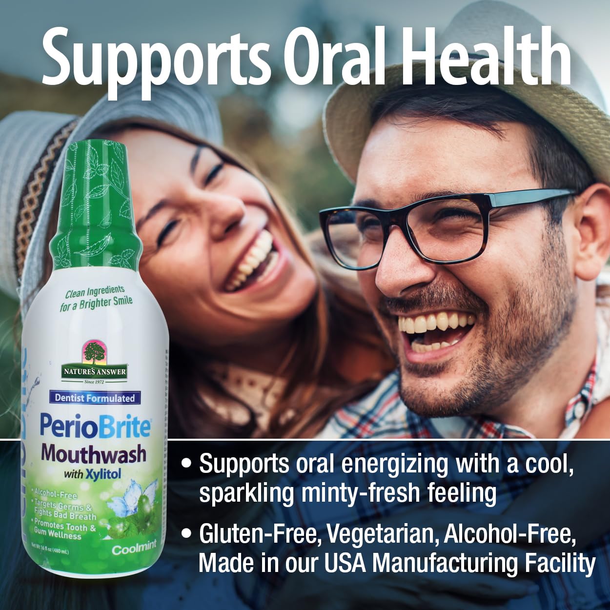 Foto 8 pulgar | Enjuague Bucal Nature's Answer Periobrite Cool Mint 480 Ml (paquete De 2) - Venta Internacional.
