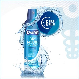 Foto 2 | Enjuague Bucal Oral-b Enjuague Bucal Hidratante Para Boca Seca, Menta, 475 Ml - Venta Internacional.