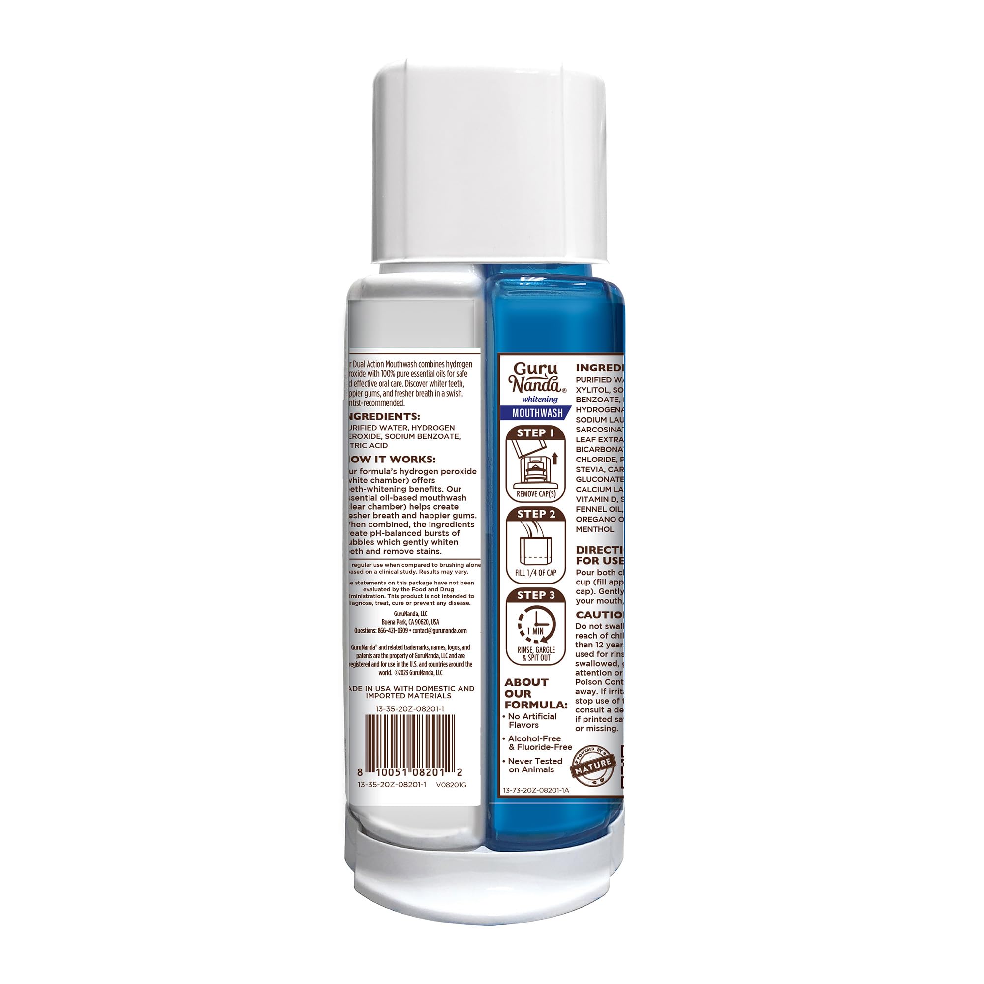 Foto 8 pulgar | Enjuague Bucal Blanqueador De Dientes Gurunanda Oxyburst 600 Ml Wild Mint - Venta Internacional.