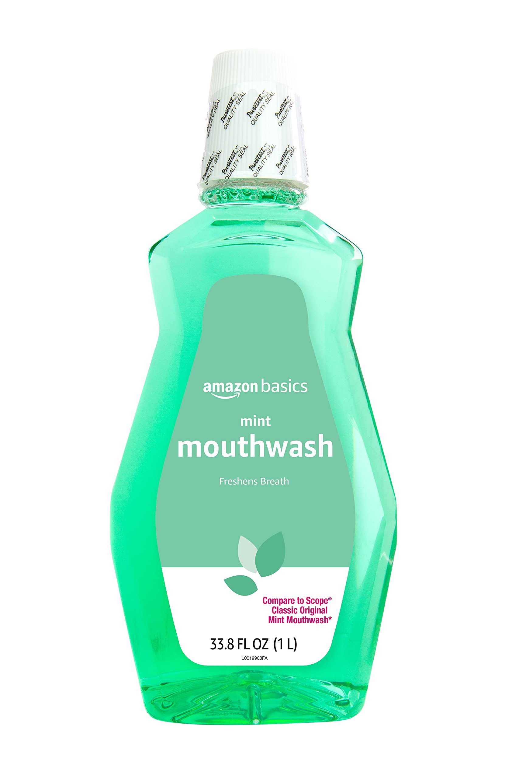 Foto 2 pulgar | Enjuague Bucal Amazon Basics Fresh Mint, 1 Litro (paquete De 1) - Venta Internacional.
