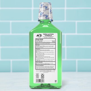 Foto 2 | Enjuague Bucal Act Total Care Zero Alcohol Anticaries, 1 L, Menta Fresca - Venta Internacional.