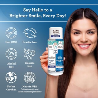 Foto 7 | Enjuague Bucal Gurunanda Dual Barrel Oxyburst Whitening 600 Ml - Venta Internacional.
