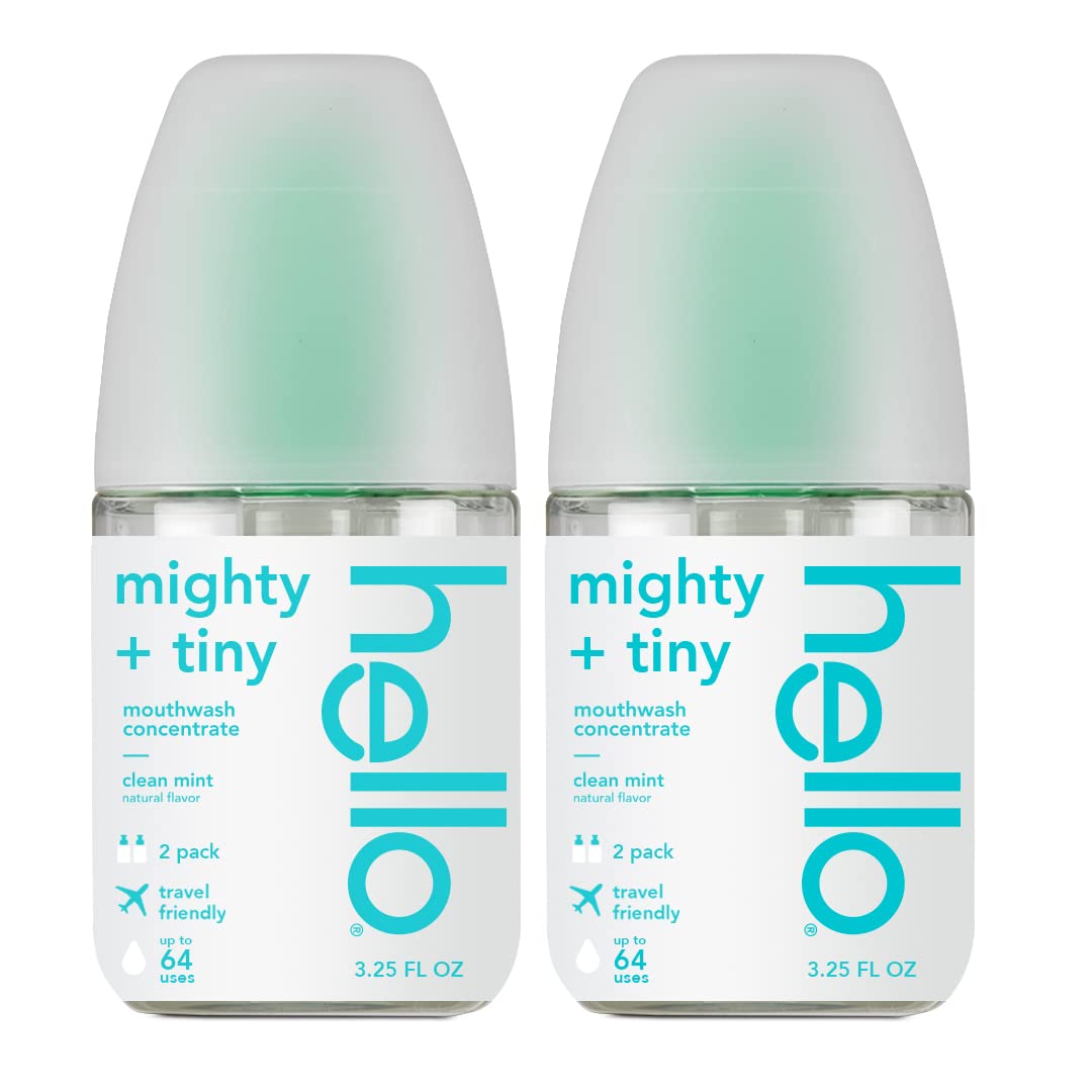 Foto 2 pulgar | Enjuague Bucal Hello Clean Mint Concentrate Sin Alcohol, 100 Ml, Paquete De 2 - Venta Internacional.