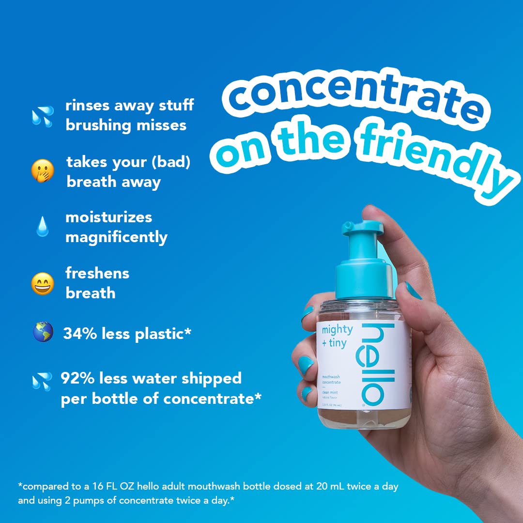 Foto 4 pulgar | Enjuague Bucal Hello Clean Mint Concentrate Sin Alcohol, 100 Ml, Paquete De 2 - Venta Internacional.
