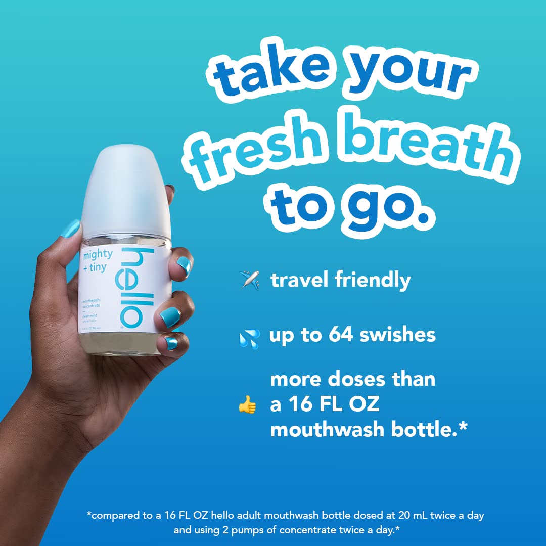 Foto 5 pulgar | Enjuague Bucal Hello Clean Mint Concentrate Sin Alcohol, 100 Ml, Paquete De 2 - Venta Internacional.