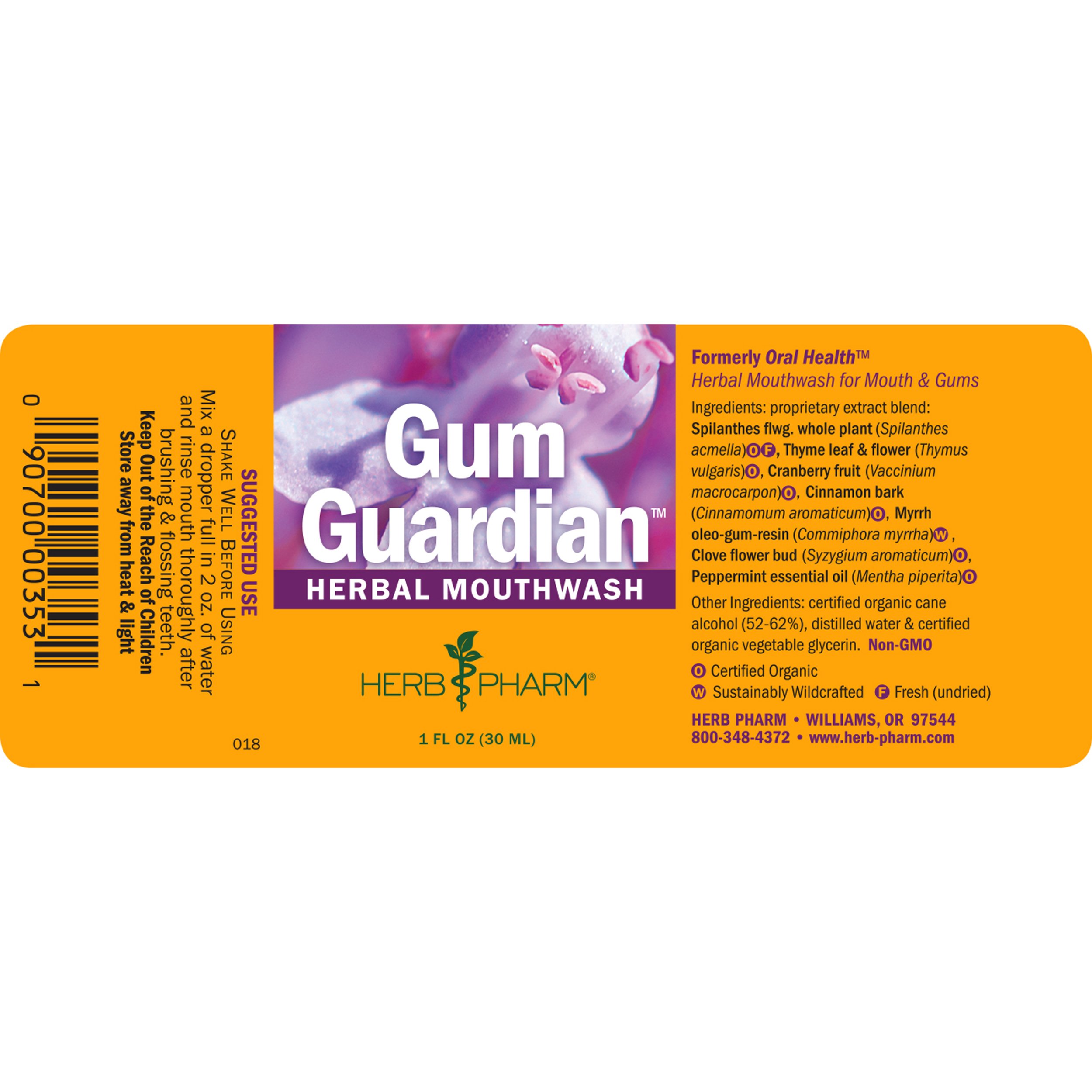 Foto 7 pulgar | Enjuague Bucal Herb Pharm Gum Guardian Herbal, 30 Ml, Orgánico - Venta Internacional.