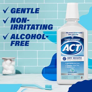 Foto 7 | Enjuague Bucal Act Para Boca Seca, Anticaries, Sin Alcohol, 1 Litro, Menta Calmante - Venta Internacional.