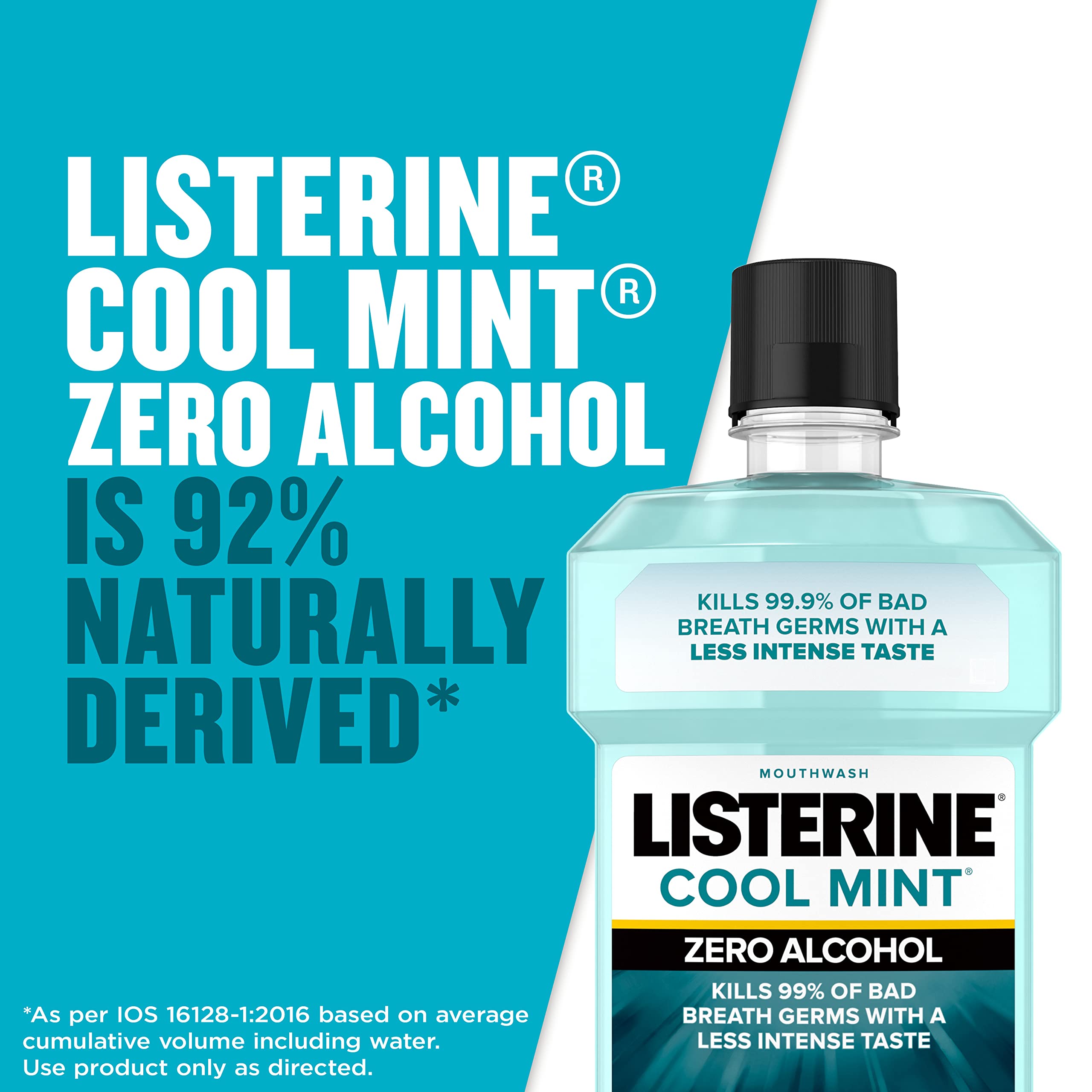 Foto 4 pulgar | Enjuague Bucal Listerine Zero Alcohol Cool Mint Flavor 1l - Venta Internacional.