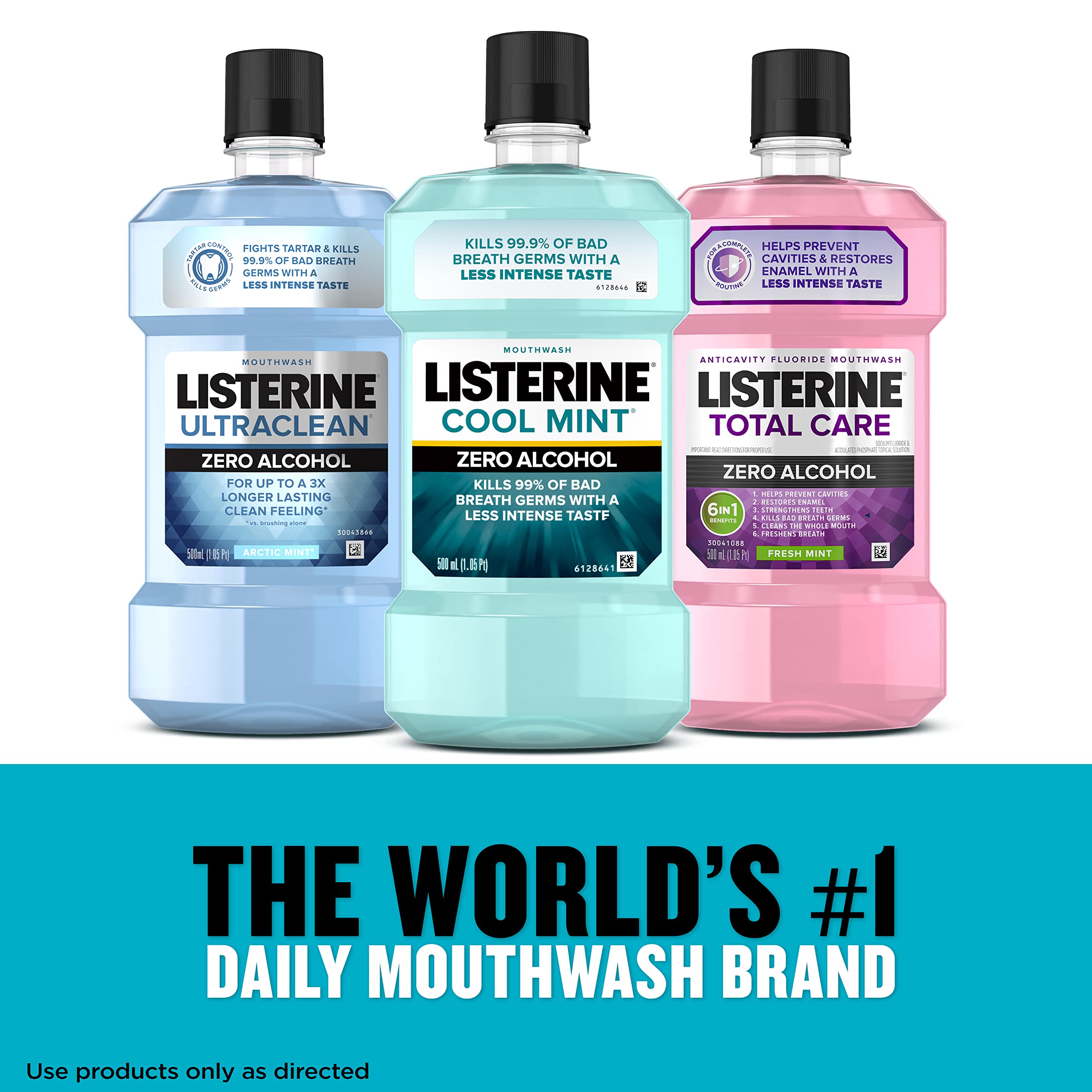 Foto 5 | Enjuague Bucal Listerine Zero Alcohol Cool Mint Flavor 1l - Venta Internacional.