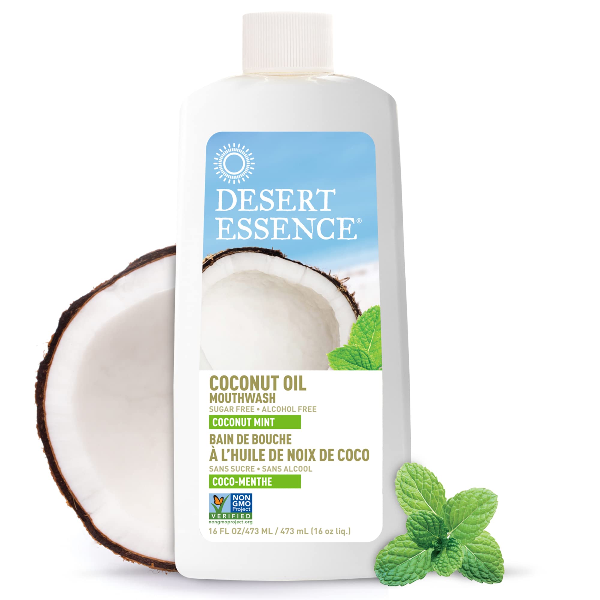 Foto 2 | Enjuague Bucal Desert Essence Con Aceite De Coco, 473 Ml, Sin Ogm, Vegano - Venta Internacional.