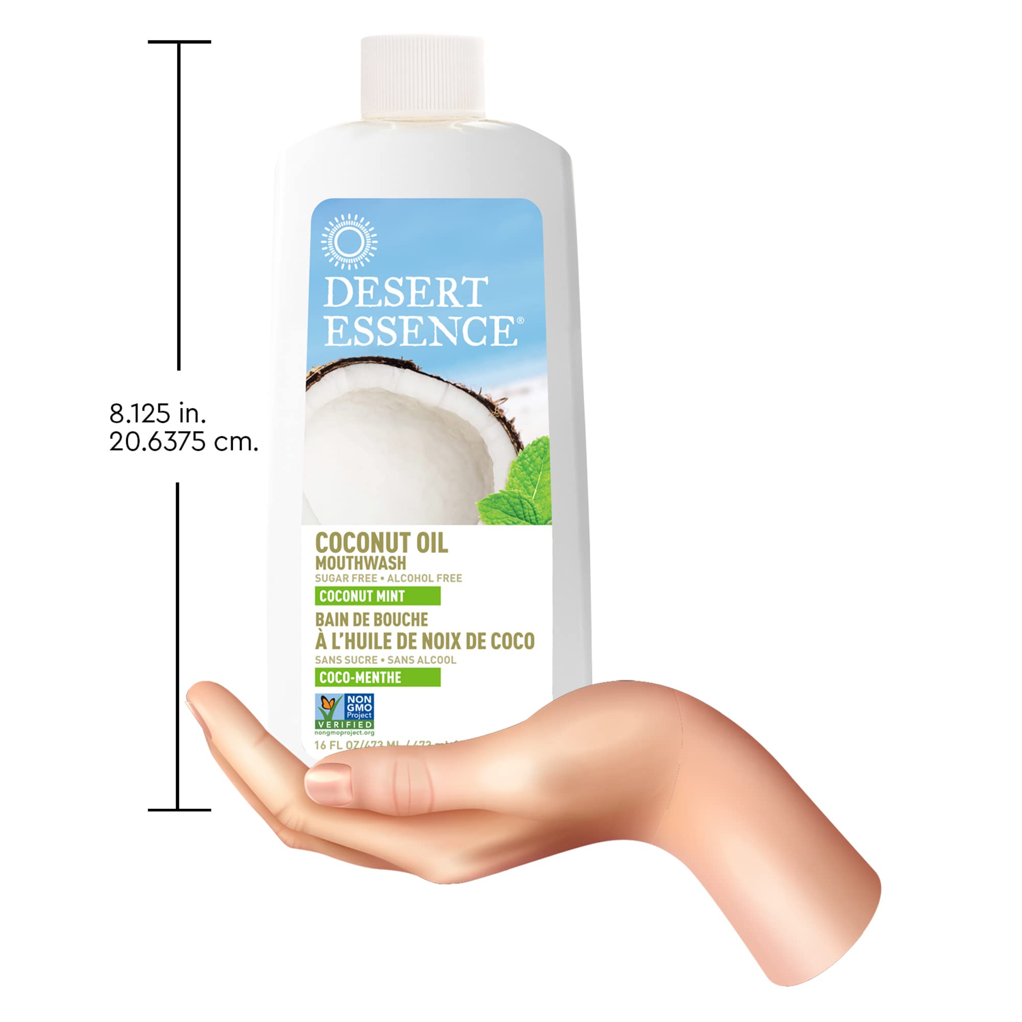 Foto 7 | Enjuague Bucal Desert Essence Con Aceite De Coco, 473 Ml, Sin Ogm, Vegano - Venta Internacional.