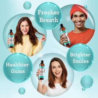 Foto 5 | Enjuague Bucal Gurunanda, Extrayente De Aceite De Coco, 6 X 240 Ml, Fresh Breath - Venta Internacional.