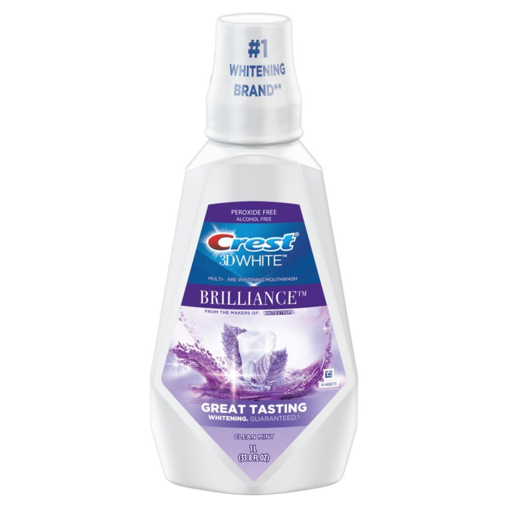 Foto 5 pulgar | Enjuague Bucal Crest 3d White Brilliance Whitening, 1 Litro (paquete De 6) - Venta Internacional.