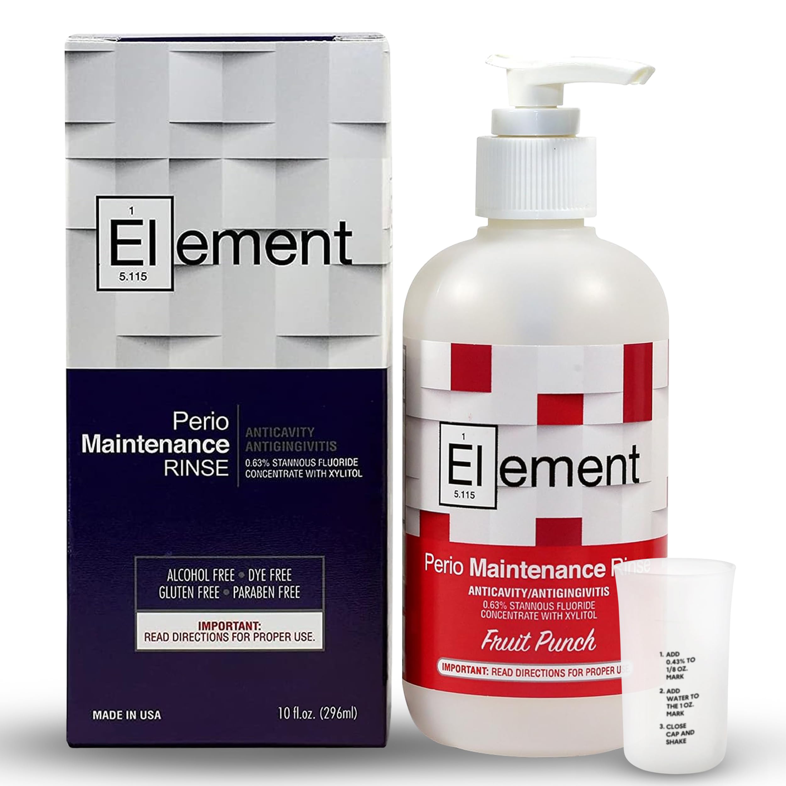 Foto 2 pulgar | Enjuague Bucal Element Fluoruro De Estaño 300 Ml 0.63% Antimicrobiano - Venta Internacional.