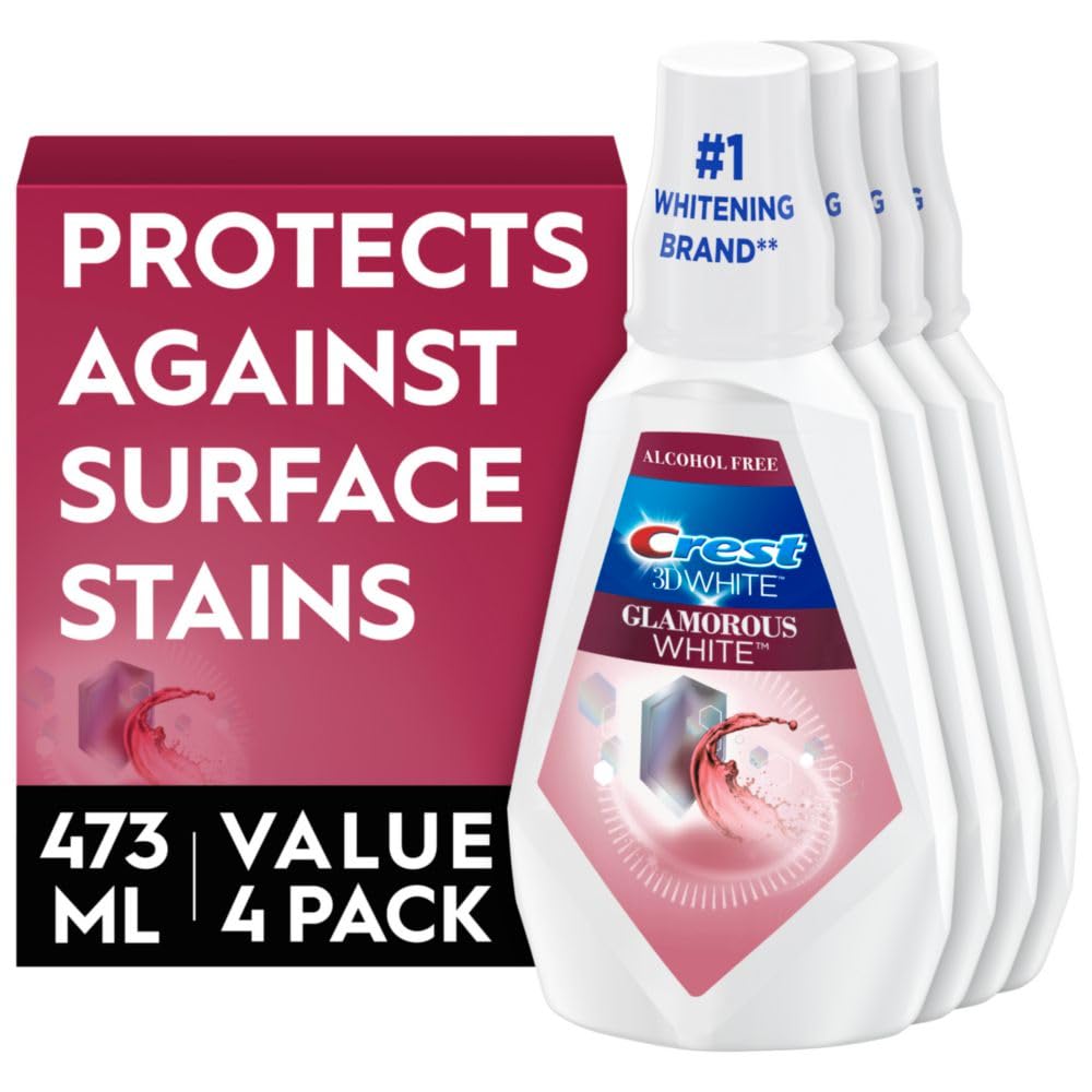 Foto 2 pulgar | Enjuague Bucal Crest 3d White Glamorous White Arctic Mint 473 Ml X4 - Venta Internacional.