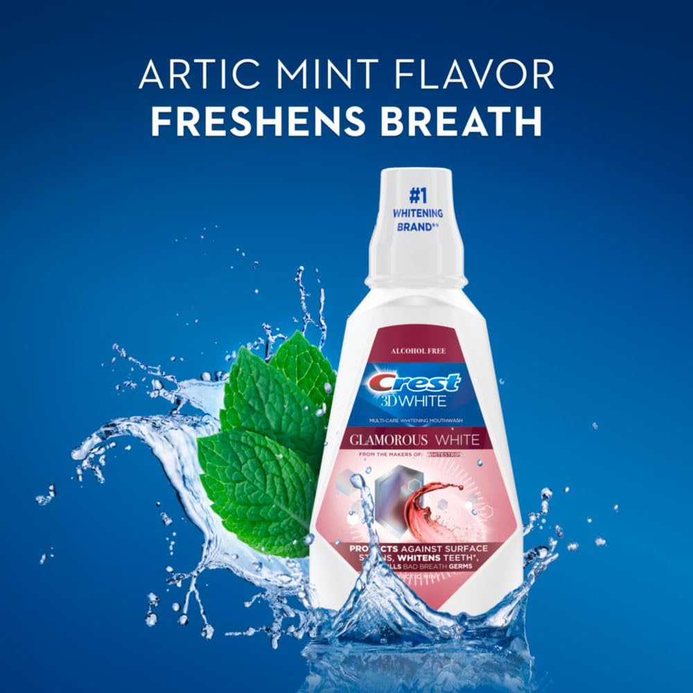 Foto 5 pulgar | Enjuague Bucal Crest 3d White Glamorous White Arctic Mint 473 Ml X4 - Venta Internacional.