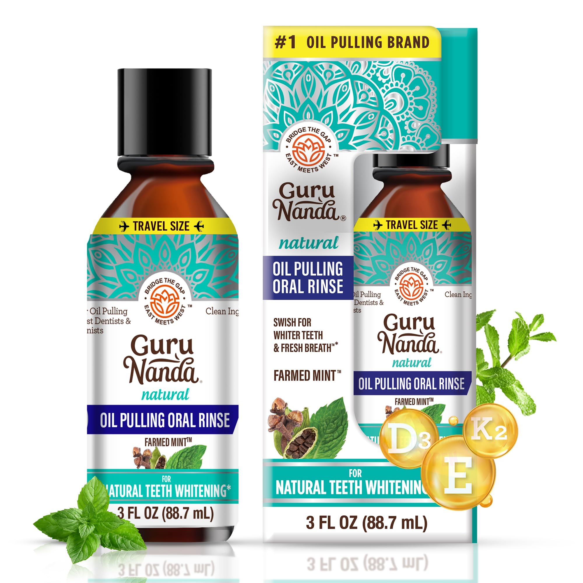 Foto 2 pulgar | Enjuague Bucal Gurunanda, Tamaño Viaje, Aceite De Coco, 90 Ml - Venta Internacional.