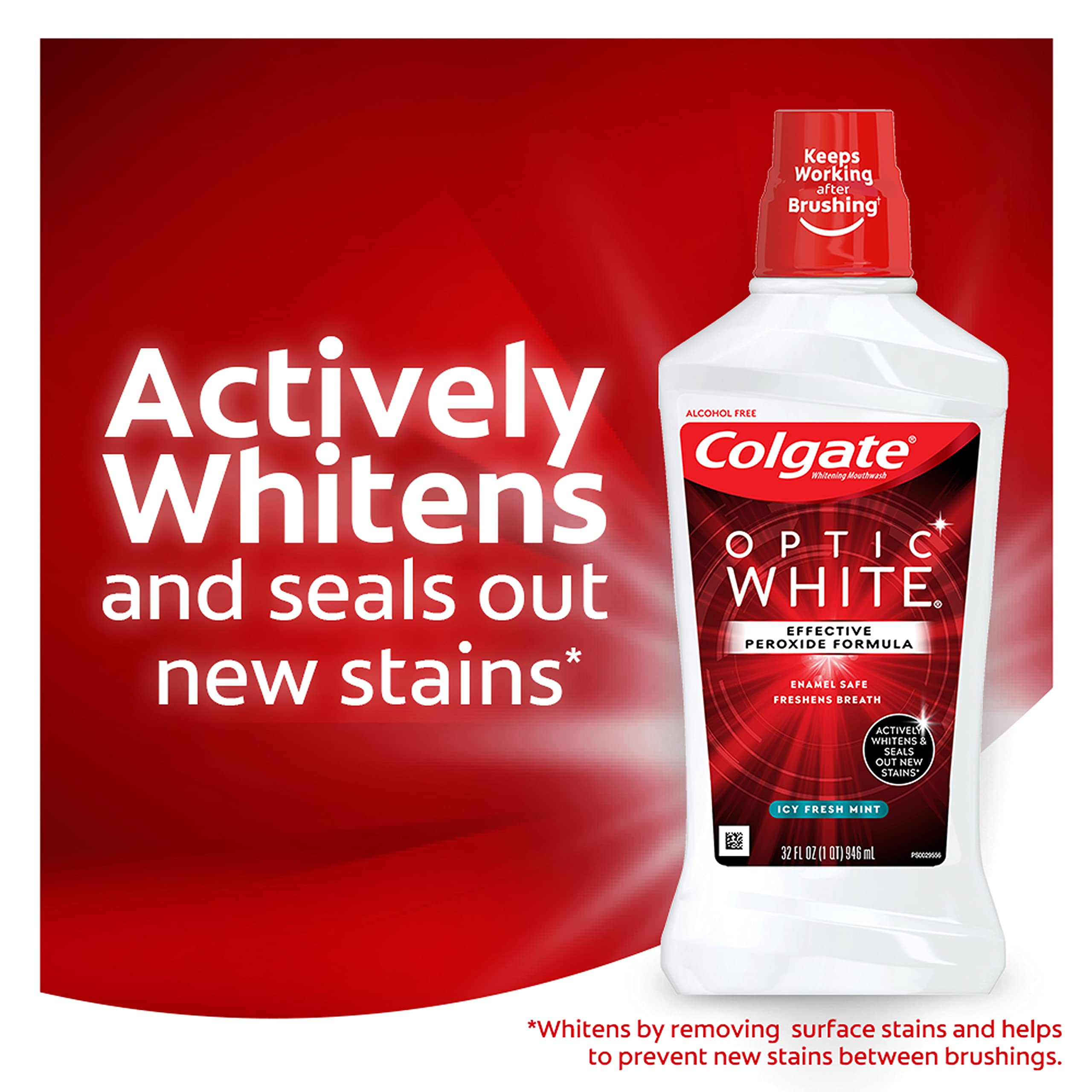 Foto 3 pulgar | Enjuague Bucal Colgate Optic White Whitening 960 Ml (paquete De 3) - Venta Internacional.