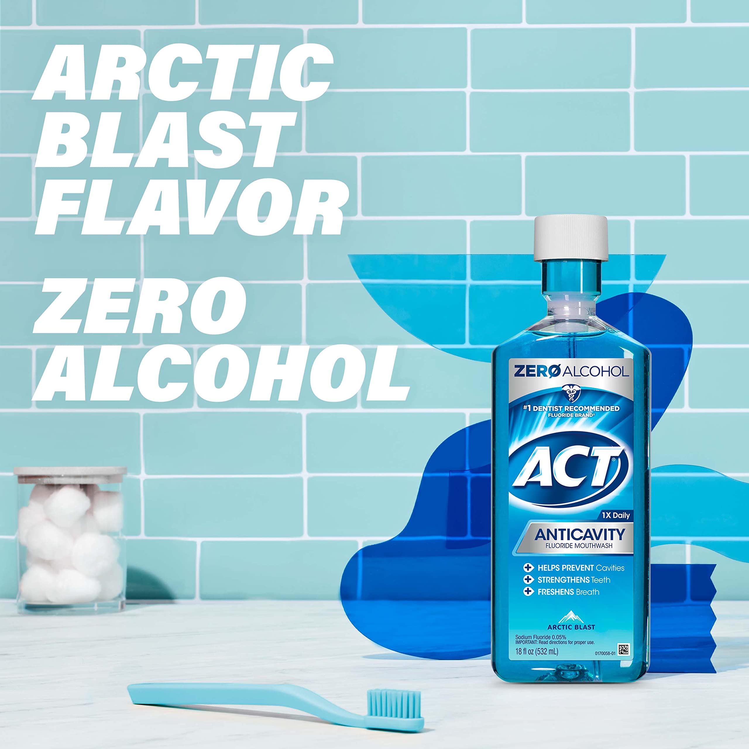 Foto 5 pulgar | Enjuague Bucal Act Anticavity Zero Alcohol 532 Ml Con Vaso Dosificador - Venta Internacional.