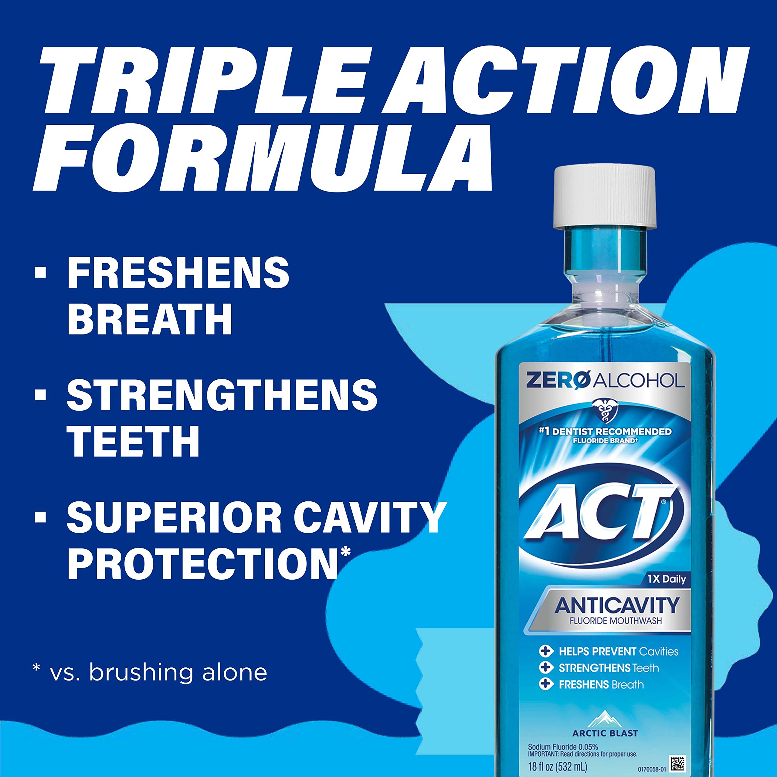 Foto 6 pulgar | Enjuague Bucal Act Anticavity Zero Alcohol 532 Ml Con Vaso Dosificador - Venta Internacional.