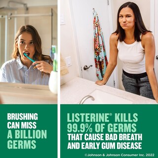Foto 5 | Enjuague Bucal Listerine Freshburst Antiséptico, 1 Litro, Menta Verde - Venta Internacional.