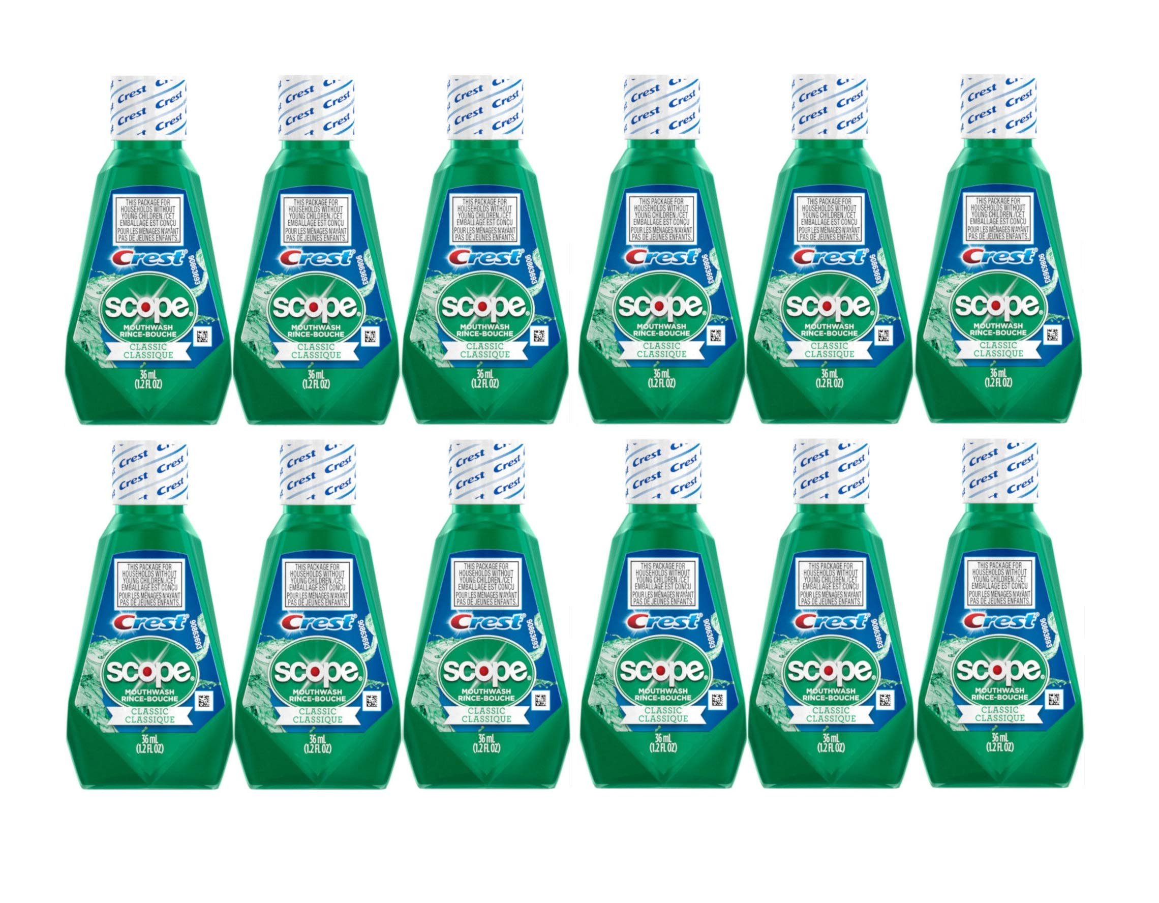 Foto 2 pulgar | Enjuague Bucal Crest Scope Classic, 36 Ml, Paquete De 12 - Venta Internacional.