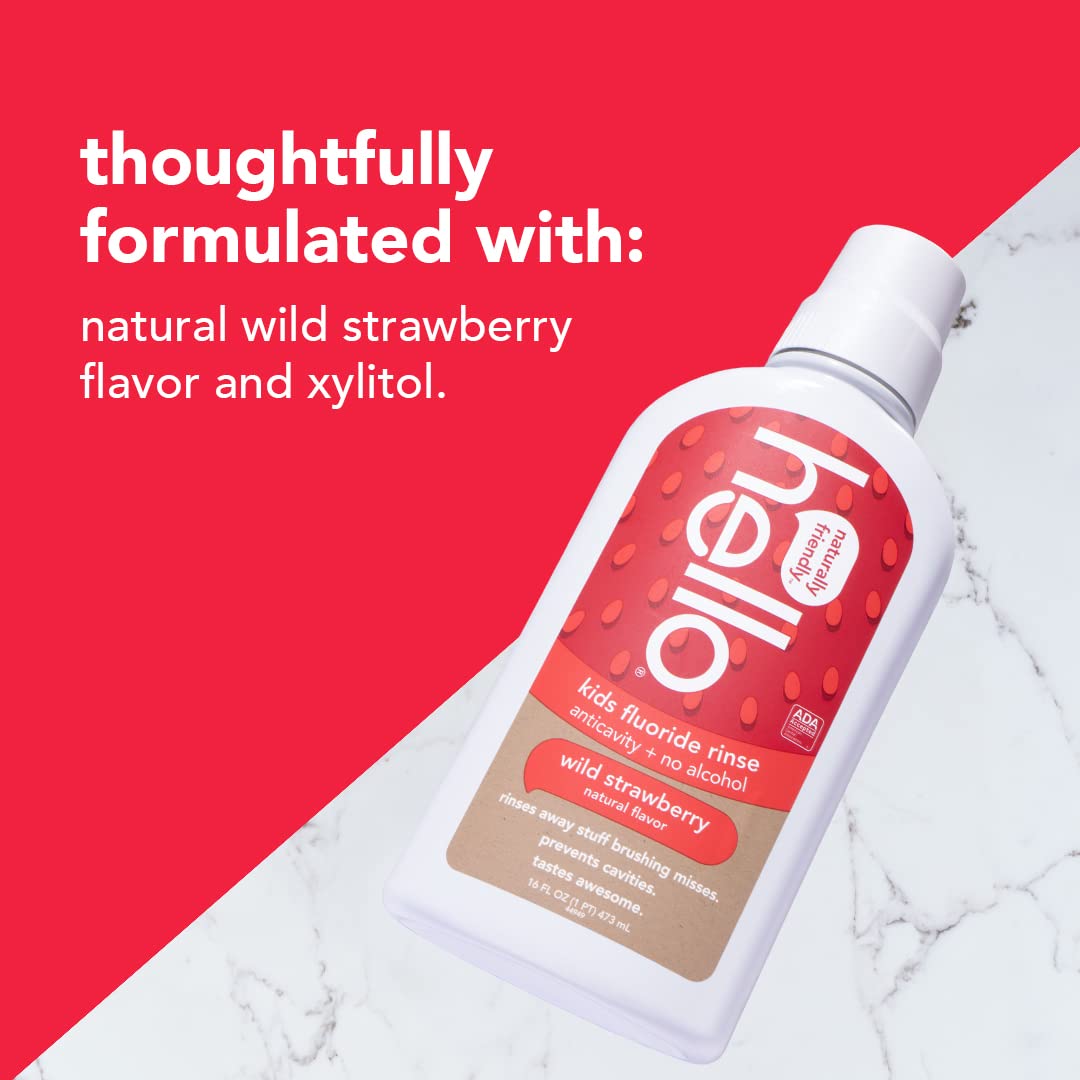 Foto 5 | Enjuague Bucal Hello Kids Wild Strawberry 473 Ml (paquete De 3) - Venta Internacional.