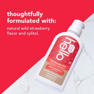 Foto 5 | Enjuague Bucal Hello Kids Wild Strawberry 473 Ml (paquete De 3) - Venta Internacional.