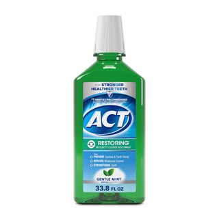 Foto 1 | Enjuague Bucal Act Restoring Zero Alcohol Flúor, 1 L, Mint Burst - Venta Internacional.