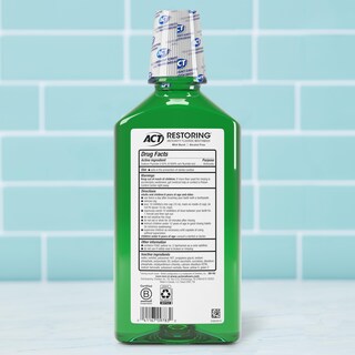 Foto 2 | Enjuague Bucal Act Restoring Zero Alcohol Flúor, 1 L, Mint Burst - Venta Internacional.