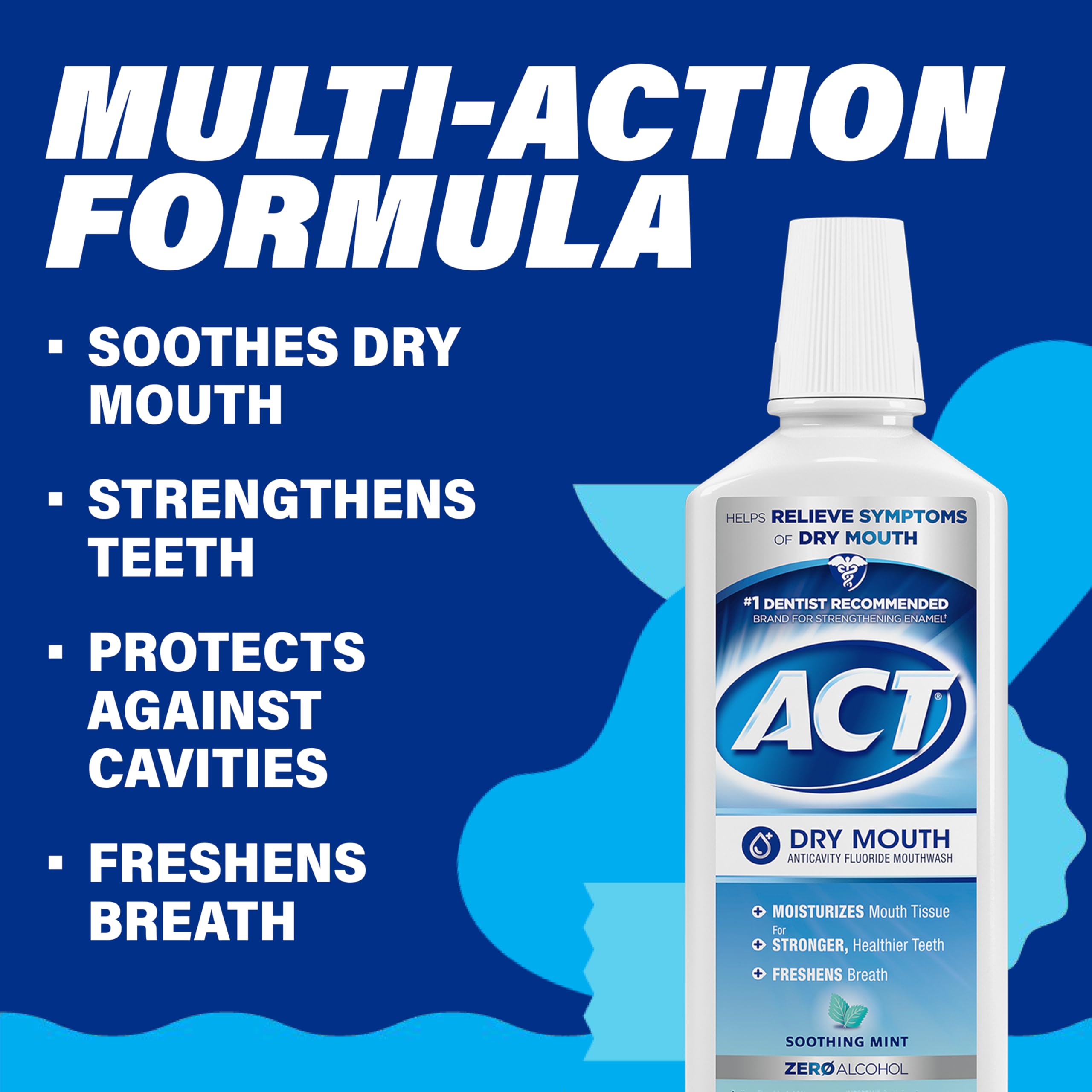 Foto 5 pulgar | Enjuague Bucal Act Para Boca Seca, Anticaries, Sin Alcohol, 532 Ml - Venta Internacional.