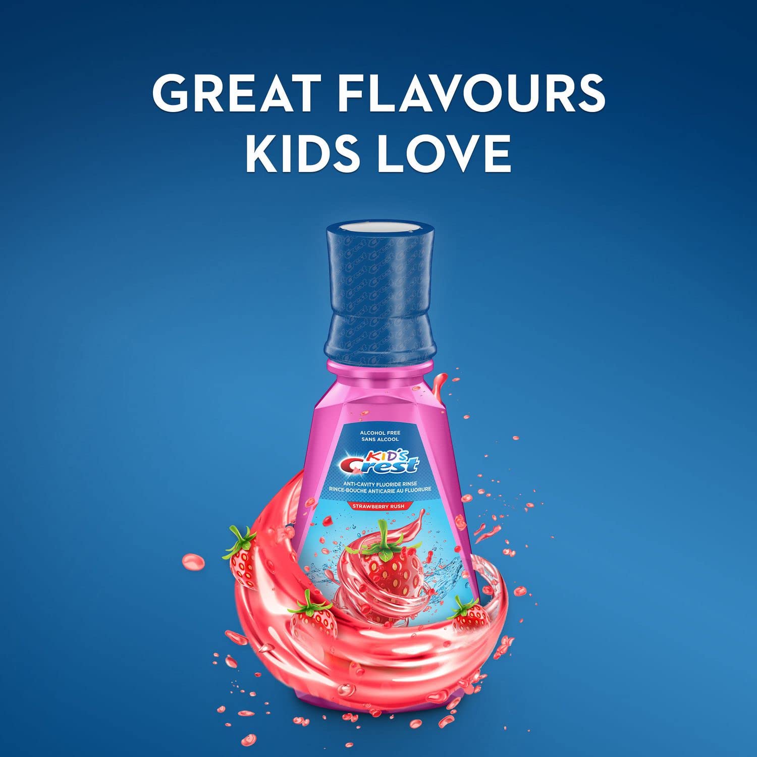 Foto 2 | Enjuague Bucal Crest Kid's Anticaries Sin Flúor, Sin Alcohol, 500 Ml - Venta Internacional.