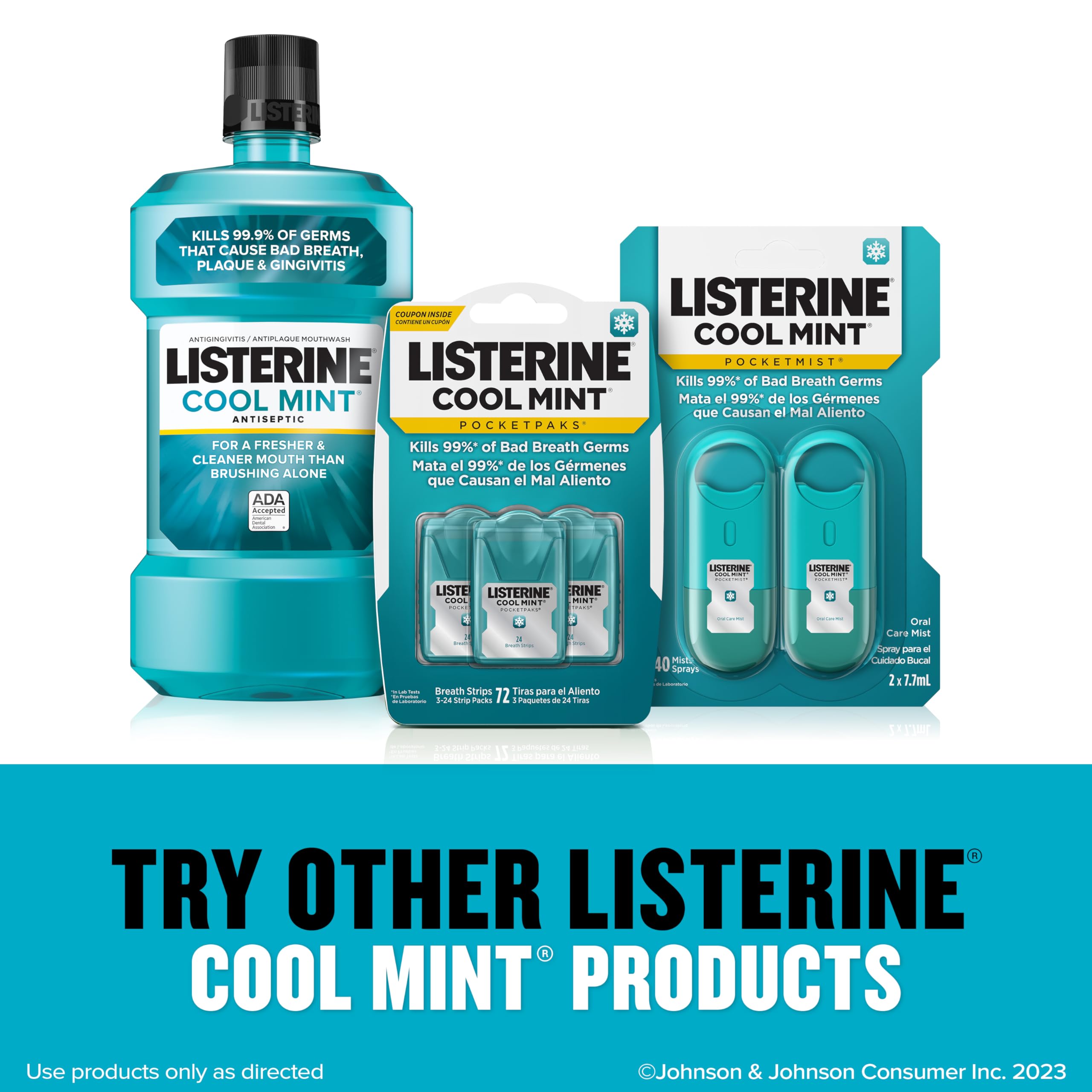 Foto 3 pulgar | Bruma De Bolsillo Para Cuidado Bucal Listerine Cool Mint 7,7 Ml - Venta Internacional.