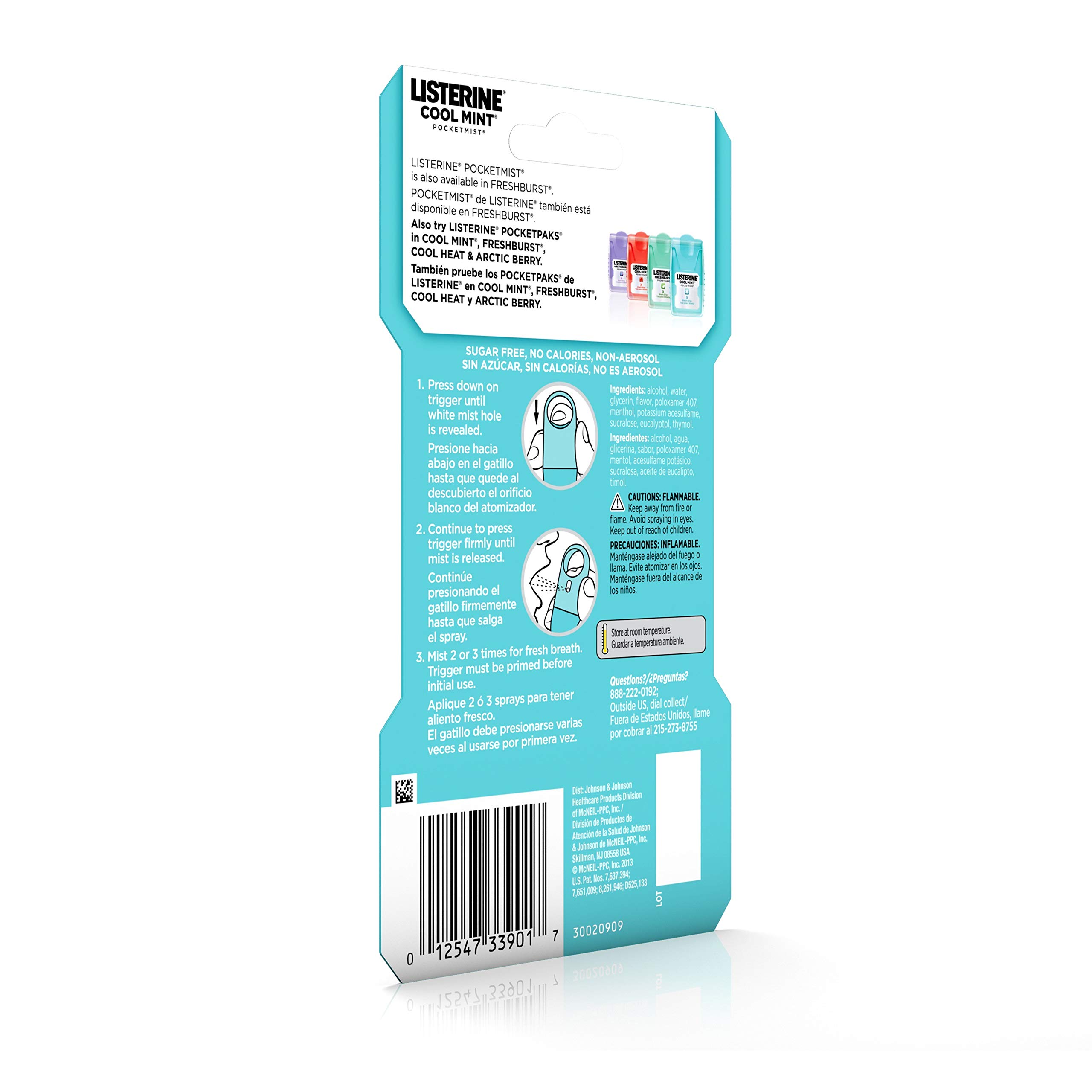 Foto 7 pulgar | Bruma De Bolsillo Para Cuidado Bucal Listerine Cool Mint 7,7 Ml - Venta Internacional.