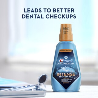 Foto 3 | Enjuague Bucal Crest Pro Health Intense Cpc Clean Mint 500 Ml X4 - Venta Internacional.